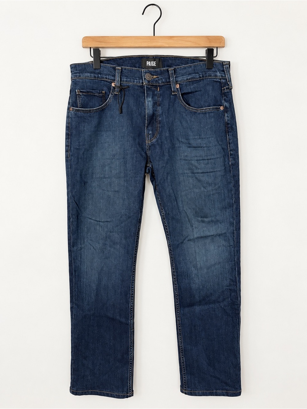 PAIGE Federal Men’s Jeans Size 32 Cellar Dark Wash Stretch Hemmed